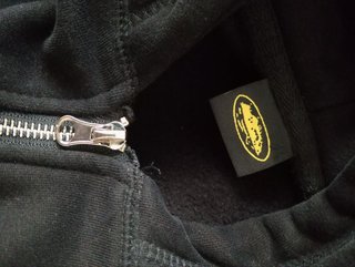 Sudadera Corteiz Negra Cremallera