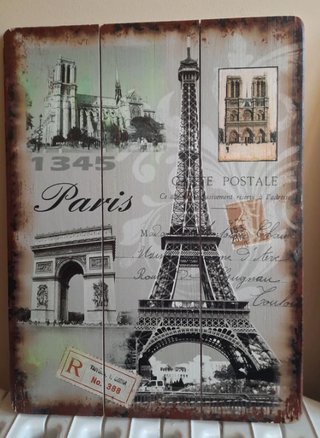 2 Cuadros Decorativos Vintage París y Londres