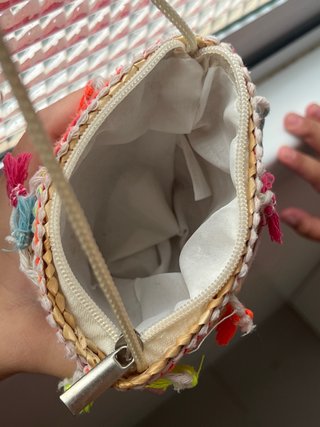 Bolso infantil paja arcoíris