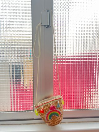Bolso infantil paja arcoíris