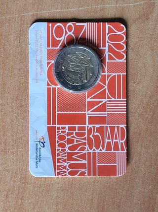 Coincard 2€ Holanda Erasmus 35 Años