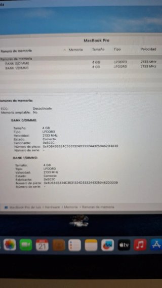 MacBook Pro 13 2017 i5 2.3GHz 8GB 256GB SSD