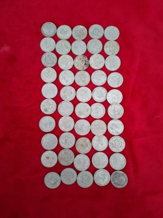50 Monedas 10 Céntimos Colección