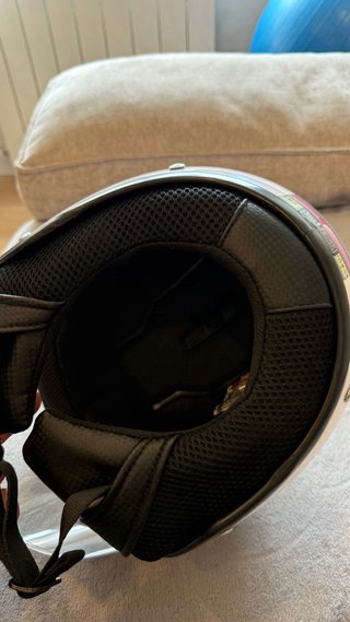 Casco Moto LS2 Blanco open face. Talla M