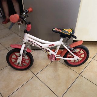 Bici bambino bianca e rossaDthe Viking Agor