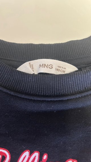 Sudadera Rolling Stones Mango Negra 8-9años