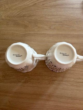 Coppia Tazze Boltze Home Floreale