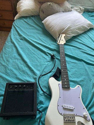 Guitarra Eléctrica Blanca