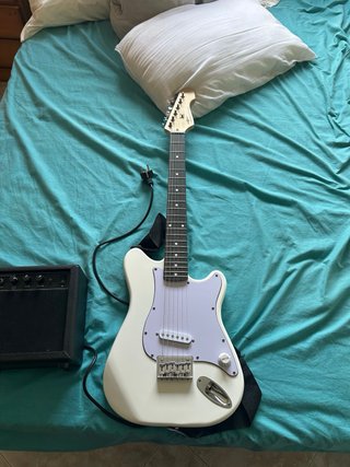 Guitarra Eléctrica Blanca