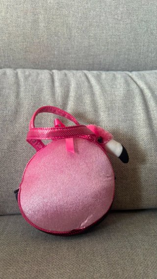 Peluche Flamenco Rosa con Transportín