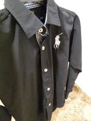 Camisa Polo Ralph Lauren niño negra