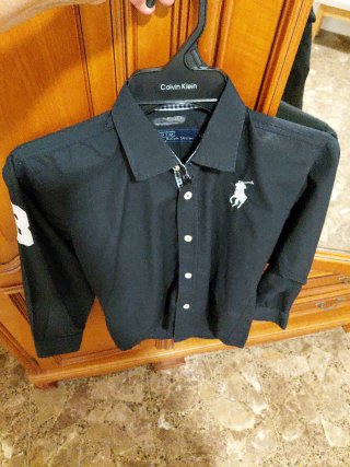 Camisa Polo Ralph Lauren niño negra