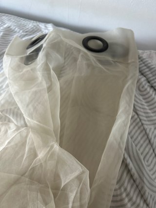 Visillo transparente de gasa