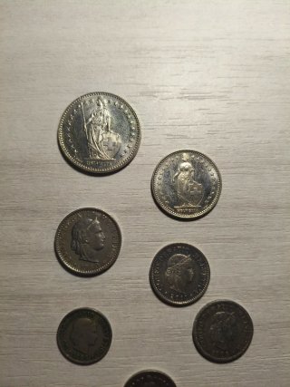 Set Monete Franchi svizzeri vari anni