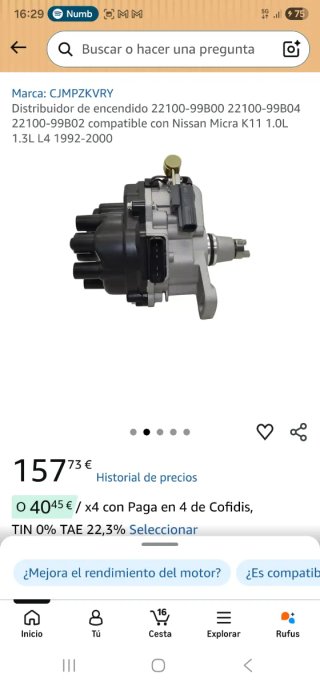 Distribuidor Encendido Nissan