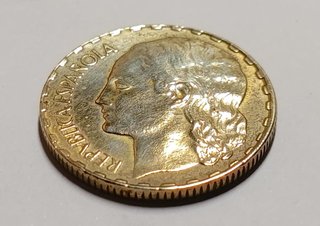Moneda 1 Peseta 1937 España La Rubia