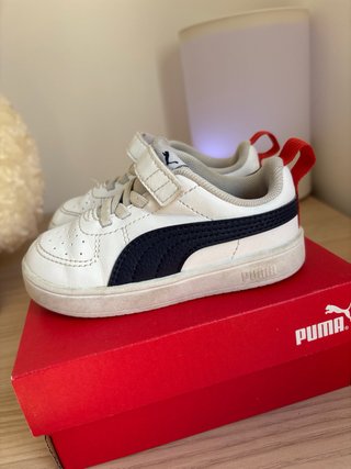 2 Zapatillas Puma Bebé  Negras Talla 20 Balcas 23