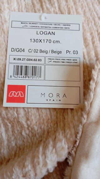 Manta Mora pelo forrada 1.70x1.30 tengo,2  Iguales