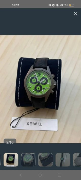 Reloj Timex Cronógrafo Verde y Negro