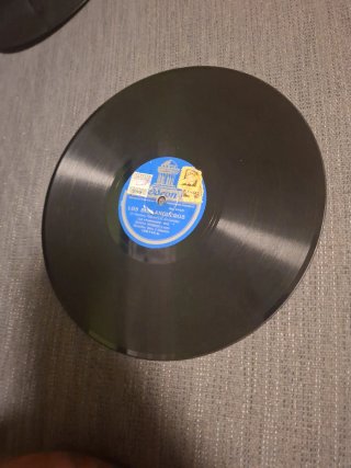 Disco gramófono antiguo 78rpm los bullangueros.