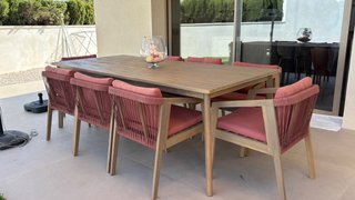 Conjunto mesa y sillas de jardín
