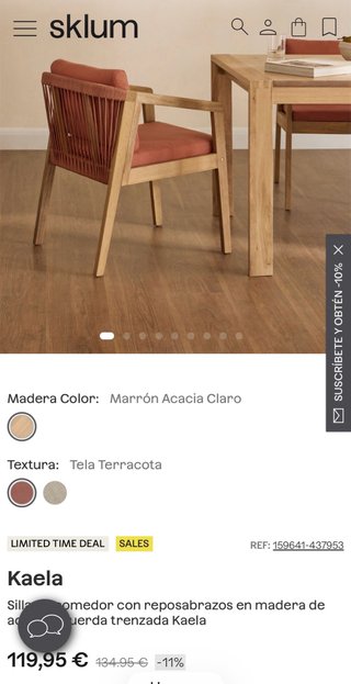 Conjunto mesa y sillas de jardín