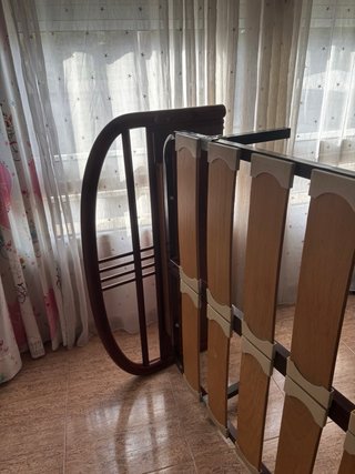Somier de madera y metal de 100x180