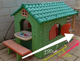 Casa de juguete Feber 150x101x98cm grande