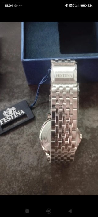 Orologio Festina Uomo Blu e Oro