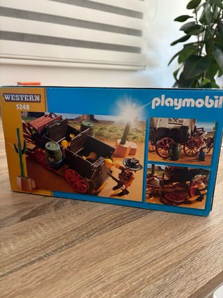 Lote Playmobil Western Carruaje y Caravana