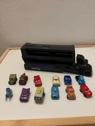 Camión y Lote Coches Mini Racers Cars