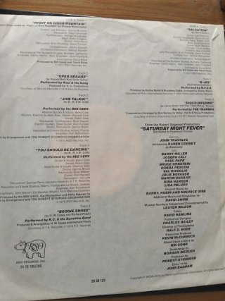 Vinilo LP Fiebre del Sábado Noche Banda Sonora