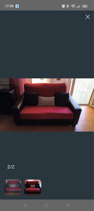 REGALO Sofá de 2 plazas polipiel