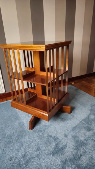Librería giratoria madera cerezo