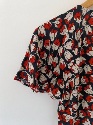 Blusa Mango Talla XS Estampado Floral