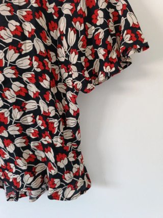 Blusa Mango Talla XS Estampado Floral