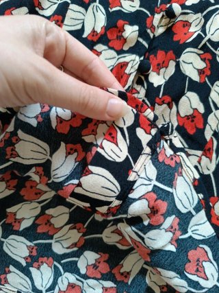 Blusa Mango Talla XS Estampado Floral