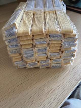 Lote 50 abanicos bambú y papel