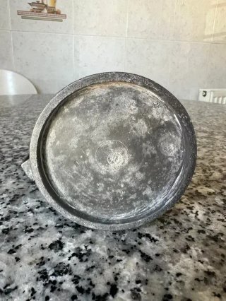 Jarra vintage decorativa de estaño | Como nueva