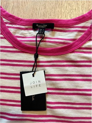 Massimo Dutti T-Shirt Striped 100% Cotton New