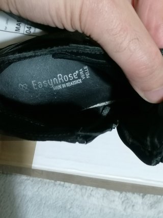 Botines de piel auténtica + regalo
