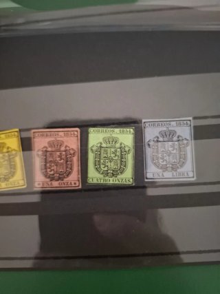 Sellos España 1854 Serie Edifil 28-31