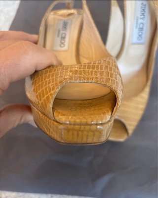 Sandalias Jimmy Choo Talla 39 Punta Abierta