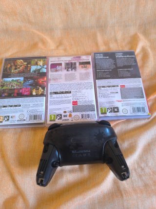 Lote Mando Pro Switch + 3 carátulas Nintendo switc