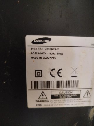 Televisión Samsung Negra (Para Arreglar)
