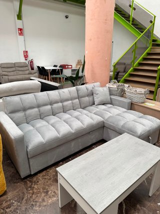 Sofa cama gris apertura facil barato