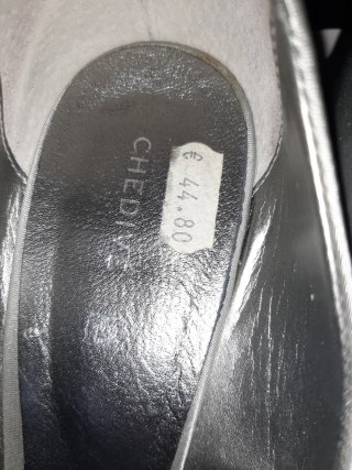 CHEDIVE Decolleté Donna Argento Tacco Alto