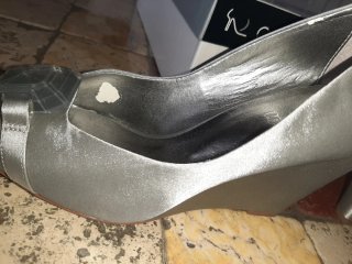 CHEDIVE Decolleté Donna Argento Tacco Alto