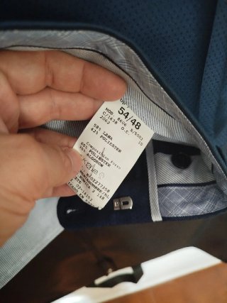 Traje de ceremonia Enzo Romano azul y gris