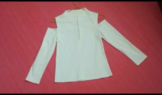 Camisa blanca cut out